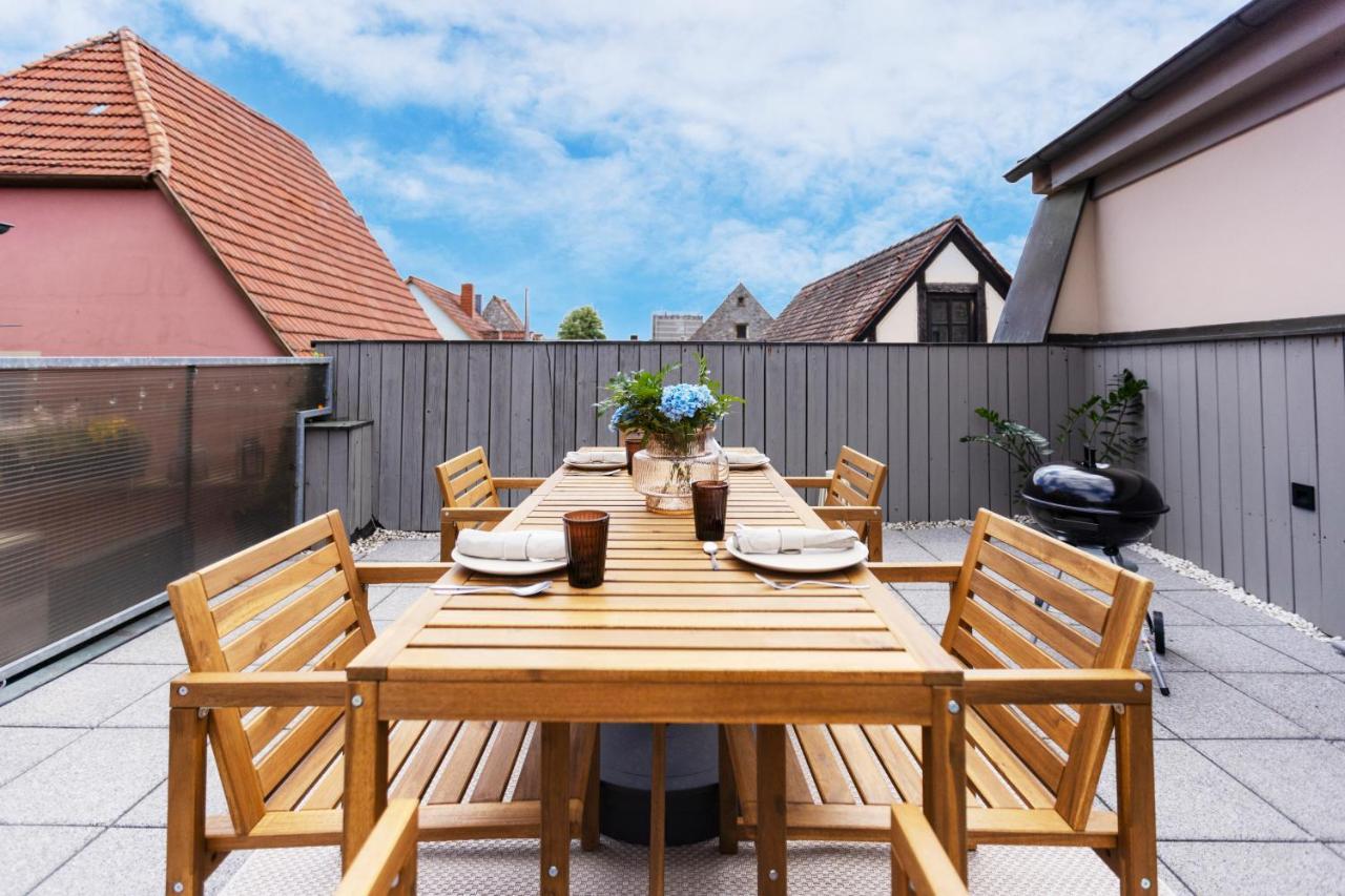 Homie Stay Badgasse - Fewos Am Main Mit Dachterrasse & Fahrradgarage Ochsenfurt Eksteriør billede